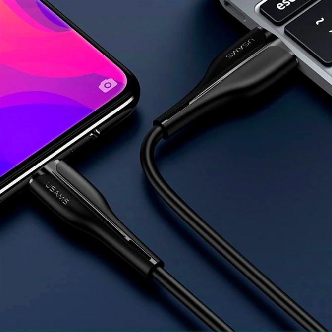 Кабель Usams U38 US-SJ375 Fast Charging MicroUSB 1m Чёрный-1