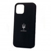 Накладка Soft Case для iPhone 12 Pro Max Тризуб Черный Накладка Soft Case для iPhone 12 Pro Max Тризуб Черный