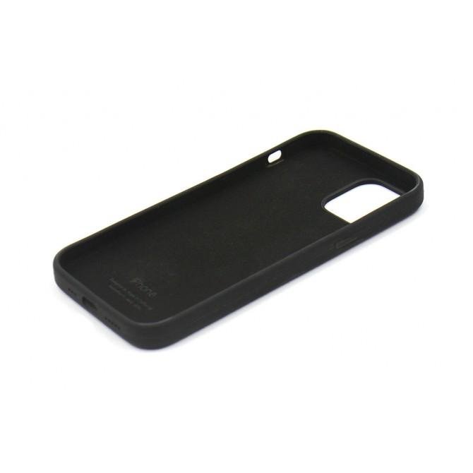 Оригинальный силиконовый чехол для iPhone 13 mini Черный FULL-2