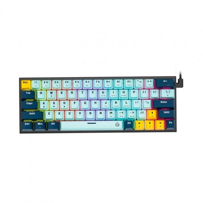 Клавіатура Ігрова Fantech ATOM63 MK874V2 Red Switch Синій-1