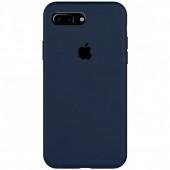 Силиконовый чехол для iPhone 7/8 Plus Темно Синий FULL (без лого)