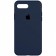 Силиконовый чехол для iPhone 7/8 Plus Темно Синий FULL (без лого)