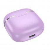 Stereo Bluetooth Наушники Hoco EQ1 Music quide TWS Purple