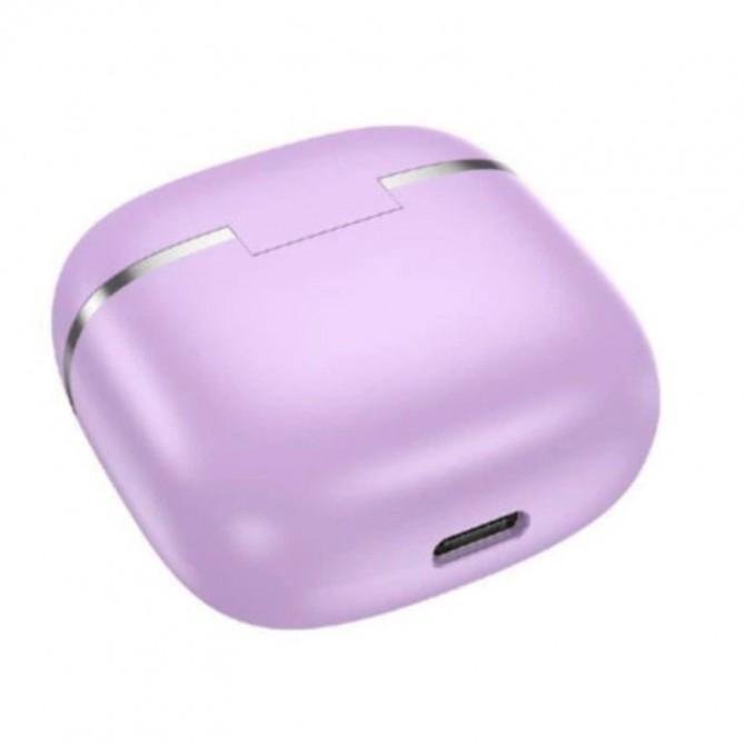 Stereo Bluetooth Наушники Hoco EQ1 Music quide TWS Purple-1
