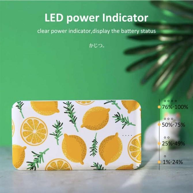 Повербанк Usams US-CD58 Goze Series 10000 mAh Лимонний-2