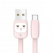 Кабель Usams U6 US-SJ229 Candy Color Data Type-C - USB 1.2m Рожевий (SJ229USB04)
