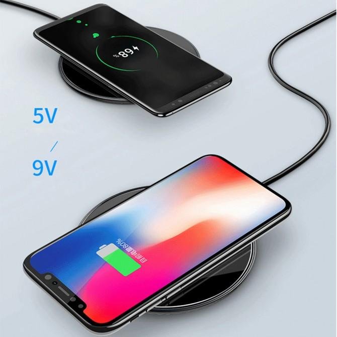 Бездротовий зарядний пристрій USAMS US-CD55 Чорний (CD55TWC01)-3