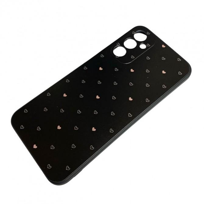 Силіконова накладка OPrint black для Samsung Galaxy A14 Heart-2