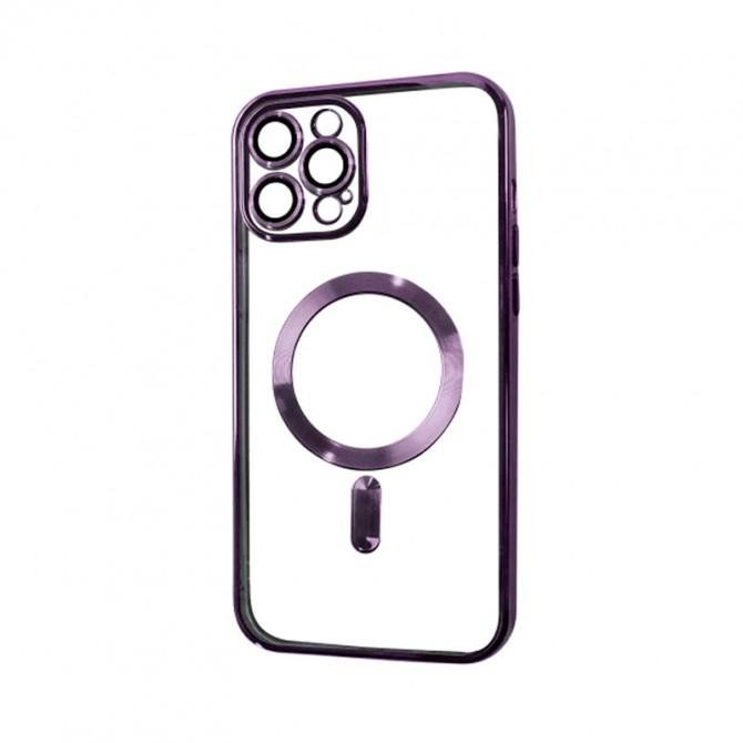 Силиконовый чехол SHINING with MagSafe для iPhone 14 Pro Фиолетовый