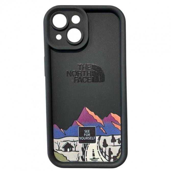 Накладка Graffiti North Face для iPhone 15 Plus Black
