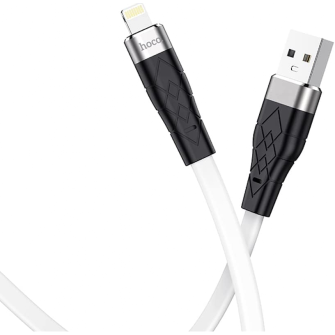 Кабель USB Hoco X53 Ange Lightning White 1m