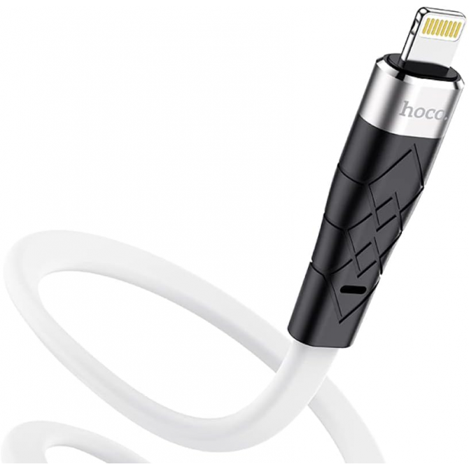 Кабель USB Hoco X53 Ange Lightning White 1m-1