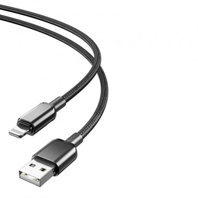 Кабель XO NB249 PVC Shiny Colorful Lightning 5A/1m Black