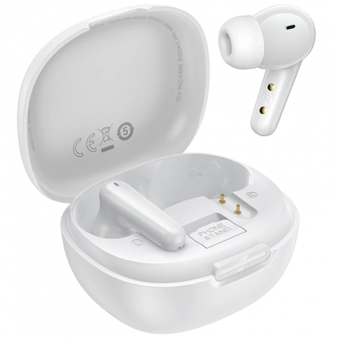 Наушники Bluetooth Headset Hoco EQ100 Intelligent AI (App) White-1