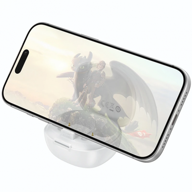 Наушники Bluetooth Headset Hoco EQ100 Intelligent AI (App) White-2