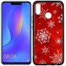 Чехол Silicone Christmas Case для Huawei P Smart Plus/Nova 3i Snowflake