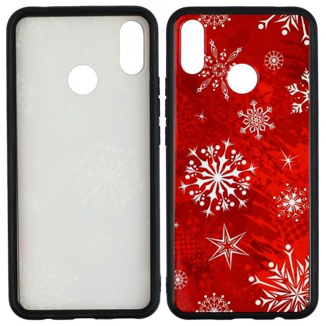 Чехол Silicone Christmas Case для Huawei P Smart Plus/Nova 3i Snowflake-1
