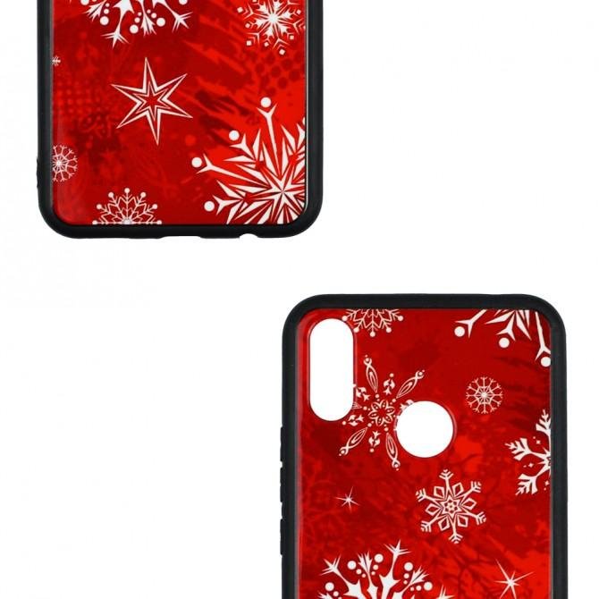Чехол Silicone Christmas Case для Huawei P Smart Plus/Nova 3i Snowflake-3