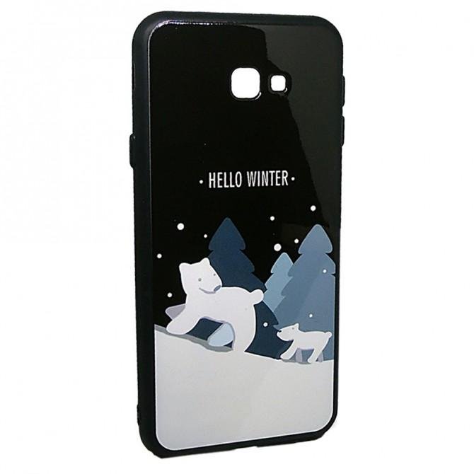 Чехол Silicone Christmas Case для Samsung J415 (J4 Plus) Bear-1