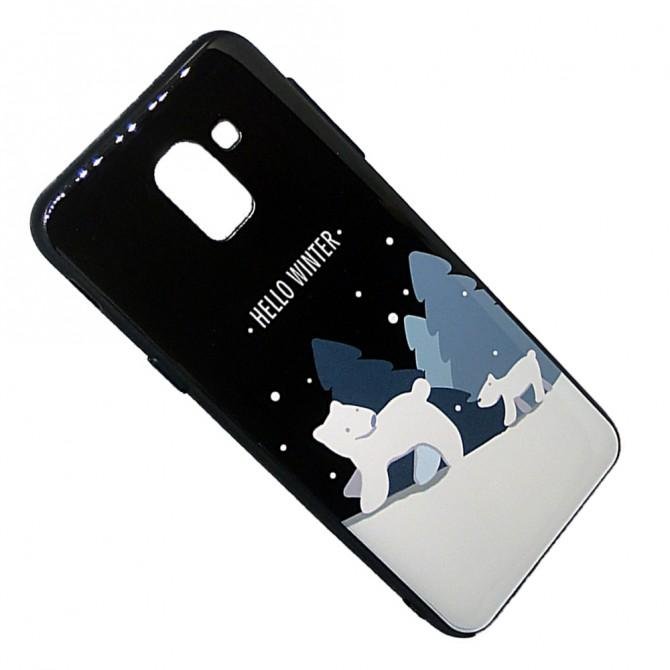 Чохол Silicone Christmas Case для Samsung J610 (J6 Plus) Bear-2