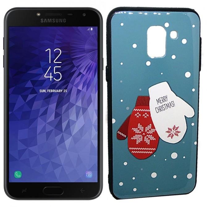 Чехол Silicone Christmas Case для Samsung J610 (J6 Plus) Glove