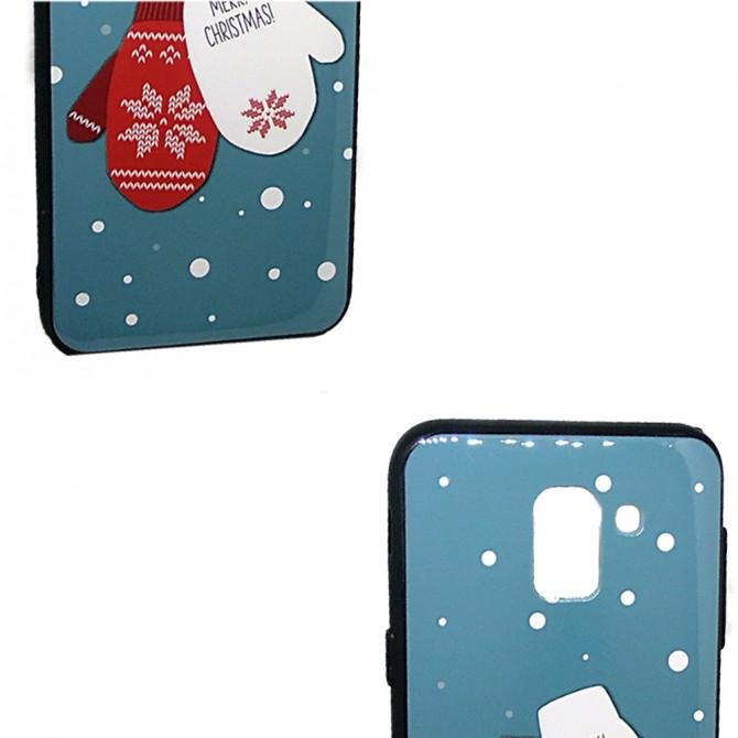 Чехол Silicone Christmas Case для Samsung J610 (J6 Plus) Glove-3