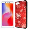 Чехол Silicone Christmas Case для Xiaomi Redmi 6a Snowflake