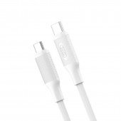 Кабель XO NBQ265B PD Type-C to Type-C  Minimalist 60W 1m White Кабель XO NBQ265B PD Type-C to Type-C  Minimalist 60W 1m White