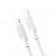 Кабель XO NBQ265B PD Type-C to Type-C Minimalist 60W 1m White