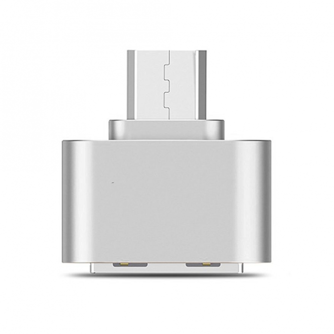 Адаптер OTG MicroUSB Silver