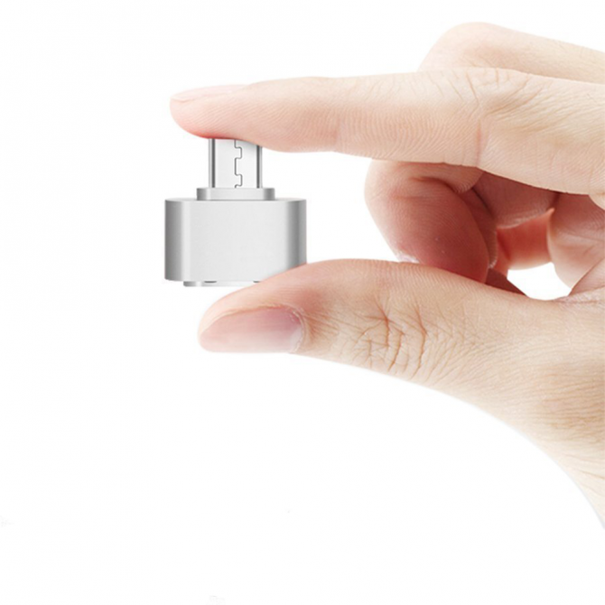Адаптер OTG MicroUSB Silver-3