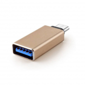 Адаптер OTG Type-C Золотий