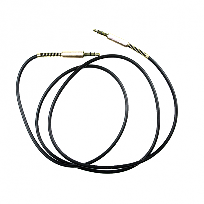 Кабель AUDIO AUX Чорний (Прямий)