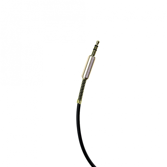 Кабель AUDIO AUX Чорний (Прямий)-1