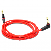 Кабель AUDIO AUX Боковой Красный 