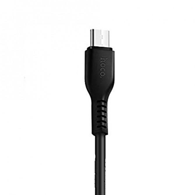 Кабель Hoco X13 Easy Charged MicroUSB Чорний 1m-2