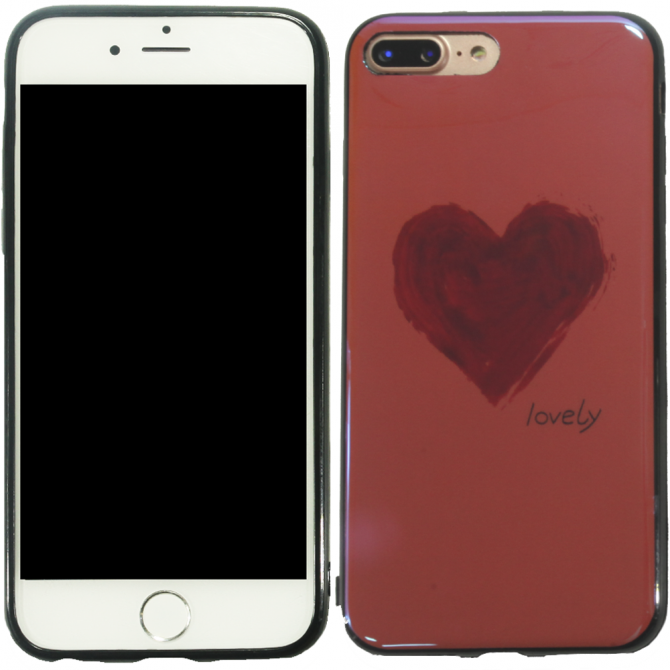 Чехол U-Like Picture series для iPhone 7/8 Plus Heart Pink