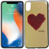 Чохол U-Like Picture series для iPhone X Серце/Синій