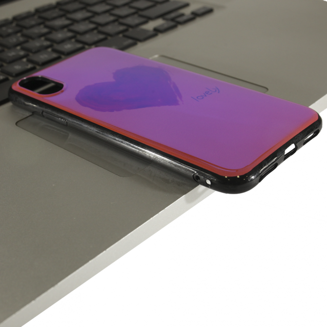 Чехол U-Like Picture series для iPhone X Heart Pink-2