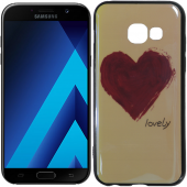 Чехол U-Like Picture series для Samsung A320 (A3 2017) Heart Blue