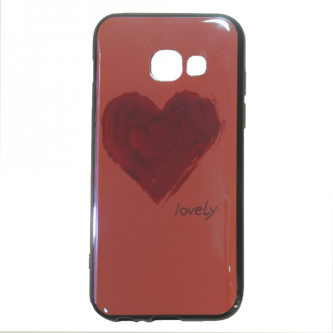 Чехол U-Like Picture series для Samsung A320 (A3 2017) Heart Pink-1