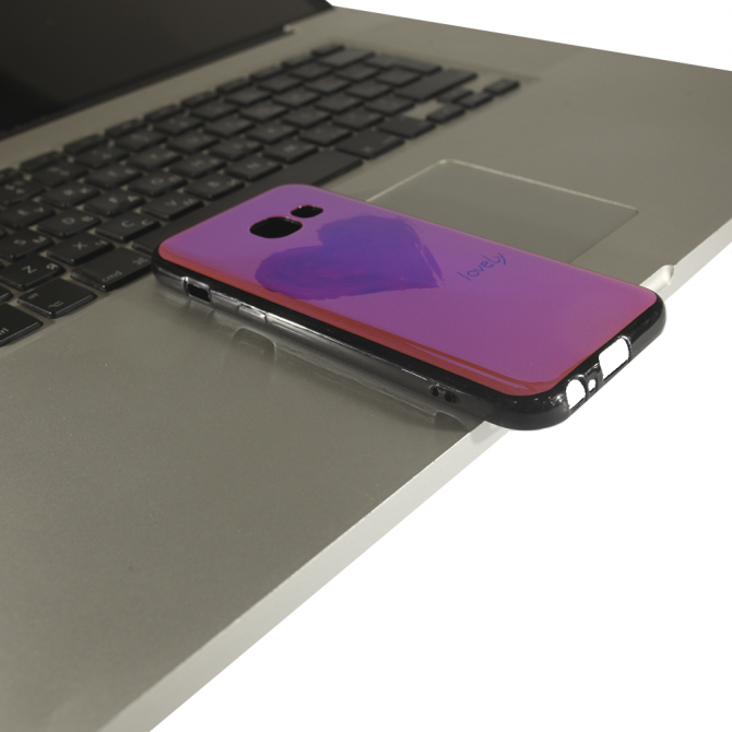 Чехол U-Like Picture series для Samsung A320 (A3 2017) Heart Pink-2