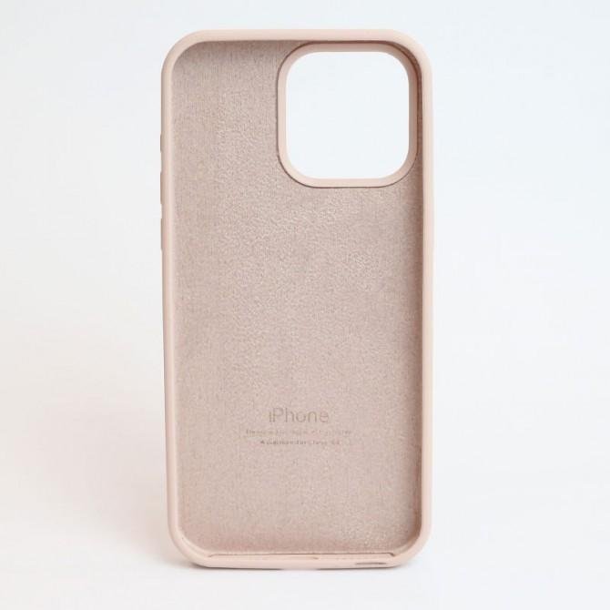 Оригинальный силиконовый чехол для iPhone 15 Pink Sand FULL-1