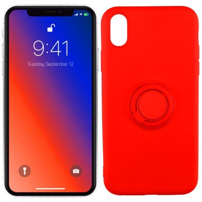 Чехол Ring Color для iPhone Xr Красный