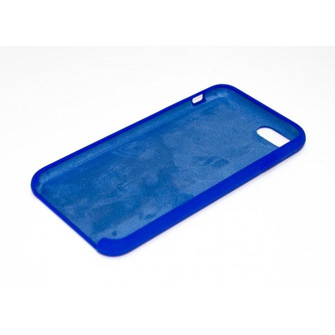 Оригинальный силиконовый чехол для iPhone 7/8 Джинсовый Синий-2