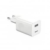 Мережевий зарядний пристрій 1USB Baseus Home Charge QC3.0 12V/2A White