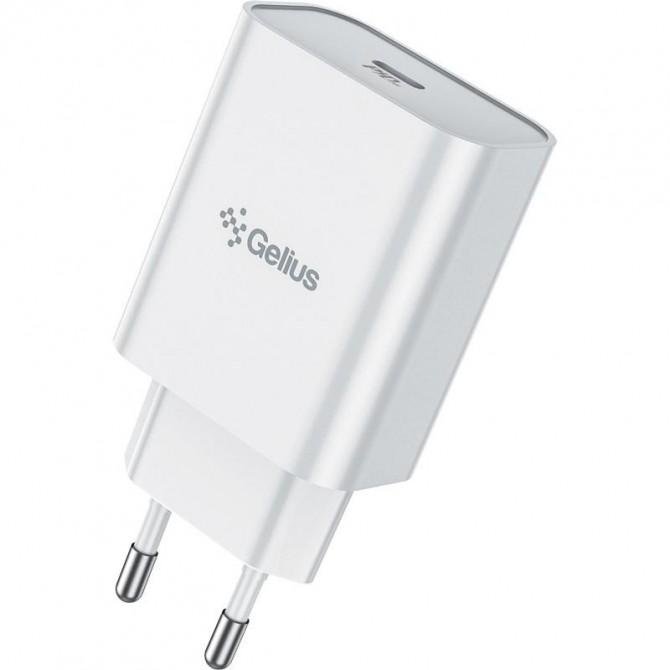 Мережевий зарядний пристрій Gelius Pro Impulse GP-HC013 + Cable Type-C/Type-C White
