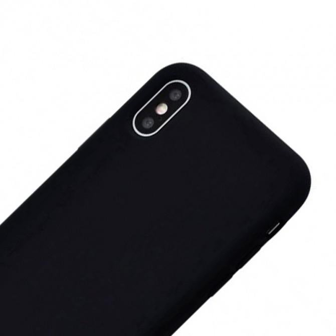 Оригінальний силіконовий чохол для iPhone X/Xs Чорний FULL (без лого)-2