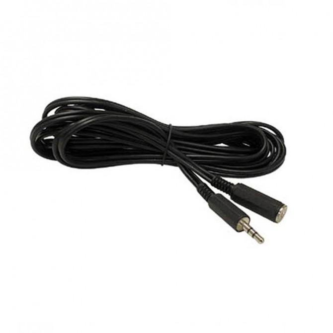 Кабель AUX audio 3,5"-3,5" (тато-мама) 1,5м-1