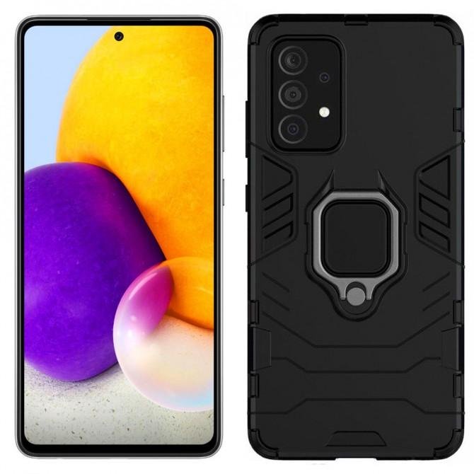 Чехол HONOR Hard Defence Series для Samsung A7525 Galaxy A72 Black (с держателем)
